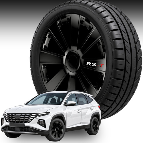 Radkappen schwarz 16 - radkappen, "rs-t