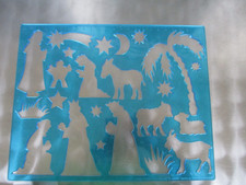 Schreibwaren Spielzeug - SCHABLONE blau WEIHNACHTEN - Tchibo