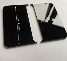 Kennzeichenblende für kurze Kennzeichen, 6cm,  2 Stück, matt/glänzend