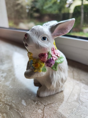 Osterhase hase dekofigur weiss - dekofigur,