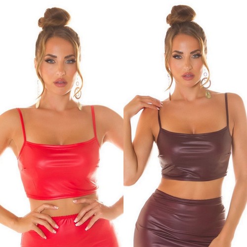 Damen wetlook leder - wetlook,