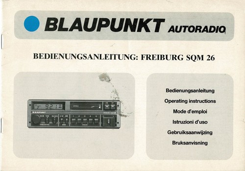 Bedienungsanleitung blaupunkt - bedienungsanleitung,