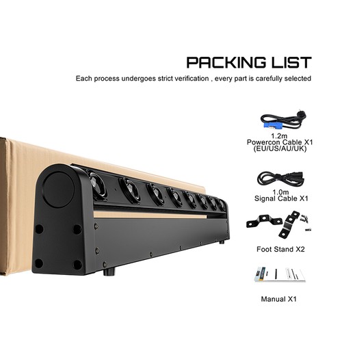 8x12w rgbw ledmoving - 8x12w,