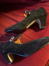 Gladis Flamencoschuh 40- Wildleder schwarz