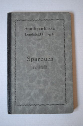 Altes sparbuch stadtsparkasse - sparbuch,