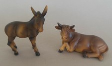 Ochs (5 cm hoch) und Esel (8