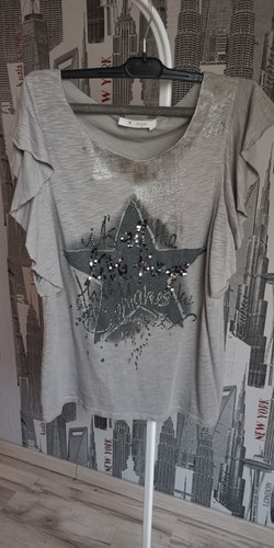 Shirt monari glitzer stern - monari, glitzer-