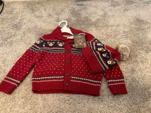Strickjacke und mütze - strickjacke, set
