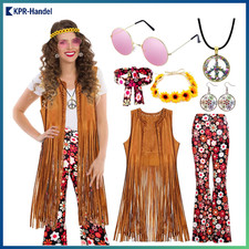 Hippie Kostüm Damen Set mit