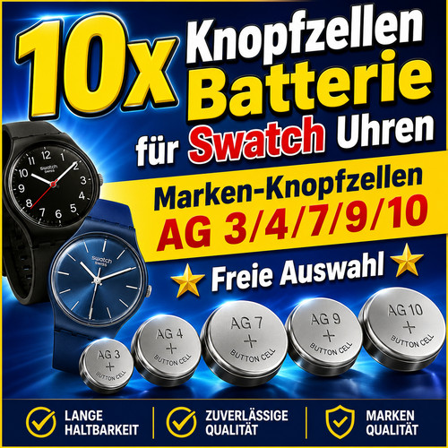 10x uhrenbatterien für swatch - uhrenbatterien,