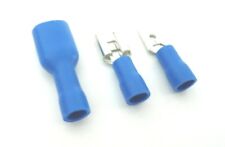 Flachstecker Steckverbinder Flachsteckhülsen Kabelschuh 1,5-2,5mm² Blau 6,3mm