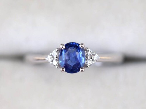 18k weißgold damenring mit - 18k,