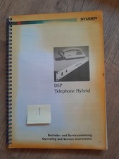 STUDER professional Audio Equipment DSP Telephone Hybrid Bedienungsanleitung