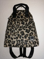 JOST Rucksack + Tasche x-change Leo schwarz Leopard Laptopfach Materialmix  NEU