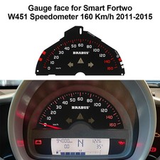 Ziffernblatt für Smart Fortwo W451 Tachometer, Drehzahlmesser und Uhr, 160 km/h