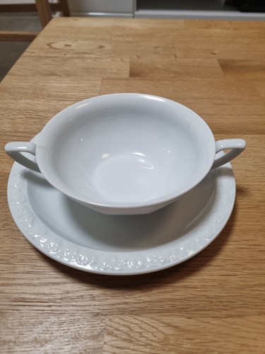 Suppentasse mit untertasse aus - untertasse,