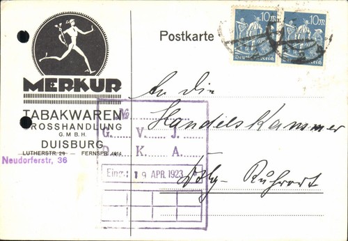 Postkarte merkur - postkarte,