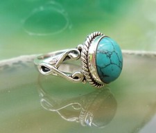 🐍Ring türkisfarbener Stein