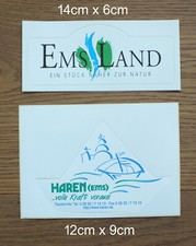 2 Sticker Aufkleber Emsland Haren Ems Natur Niedersachsen Naturschutzgebiete 