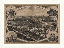 Gebäude der Gewerbe Ausstellung in Berlin Kaiser Pavillon Holzstich C 0351