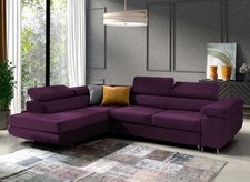 Ecksofa in L-Form MEDIOLAN Eckcouch mit Schlaffunktion ausziehbares Sofa