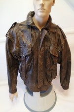 Jacke Herren Lederjacke braun