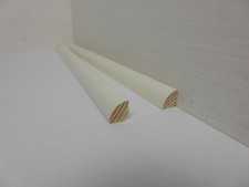 1Stk  100cm Viertelstableiste weiß lackiert 9x9mm Viertelrund Holzleisten