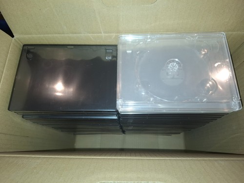 Schwarze dvd leerhüllen - schwarze,