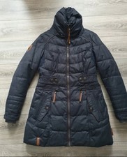 ❤️ Naketano Parka Mantel Winterjacke Knastologin in dunkelblau Gr. L 40 ❤️