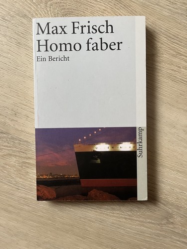 Homo faber von max frisch - homo,