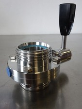 AWH Scheibenventil Klappventil DN 40 G - G Milchgewinde EPDM Edelstahl