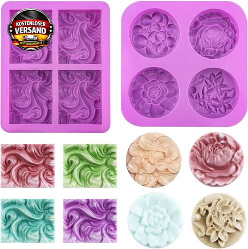 Seifenform set blumen - seifenform,