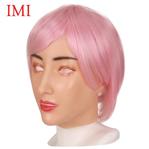 Realistic female silicone head - realistic,