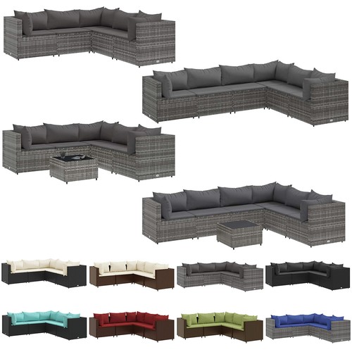 Tlg polyrattan garten - 5/6/7-tlg.,