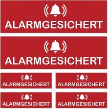 Hochwertige Laminierte Aufkleber: Alarmgesichert