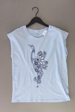⭐ edc by Esprit Printshirt Regular Shirt für Damen Gr. 42, L Kurzarm blau ⭐