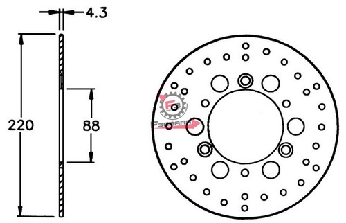 554 0055933 bremsscheibe - 554.0055933, vorn
