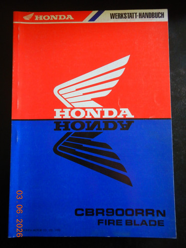 Werkstatthandbuch honda cbr900 - werkstatthandbuch,