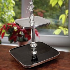 Etagere, 2 Etagen, eckig
