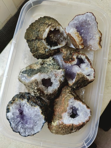 Amethyst geoden drusen lot box - geoden,