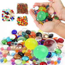 XXL Wasserperlen Set 5000 Stück mit bunten Glassteinen Vase Deko Hochzeit