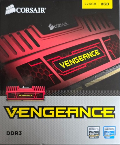8gb corsair vengeance - corsair, (2x4gb)