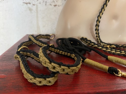 Fessel set handgemacht schwarz - handgemacht,