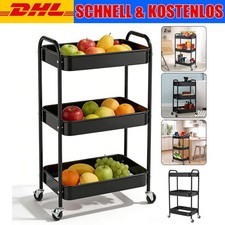 Metall Regal auf Rollen mit 3