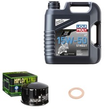 BMW R 1200 R Classic ABS Bj. 2013, LiquiMol 15W-50 Street 4L, HiFlo Ölfilter Set
