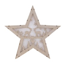 LED-Deko-Stern aus Holz