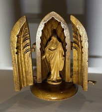 Alter, Kleiner Hausaltar / Jesus / Figur / Statuette / Holz, geschnitzt / Top!