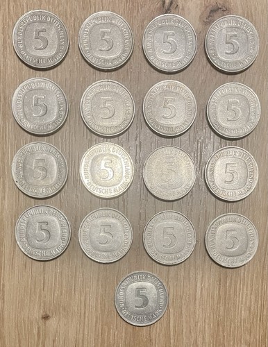 17x münzen bdr - 17x, dm