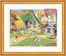 Das Gallische Dorf Gallier Uderzo Asterix Obelix  Plakatwelt 1065 Gerahmt