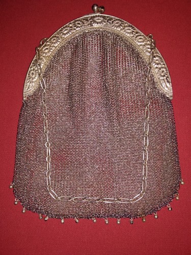 Handtasche silber 800 antik - handtasche,